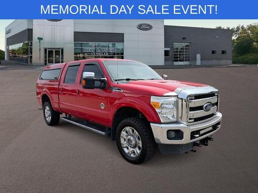Vermillion Red 2015 Ford F-250 Lariat