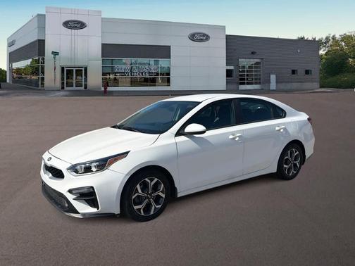 Clear White 2019 Kia Forte LXS