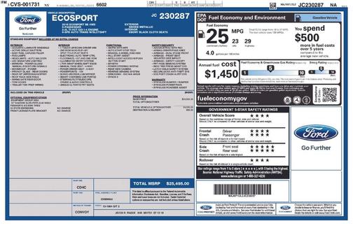 2018 Ford EcoSport SE