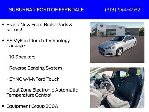 Ingot Silver 2016 Ford Fusion SE