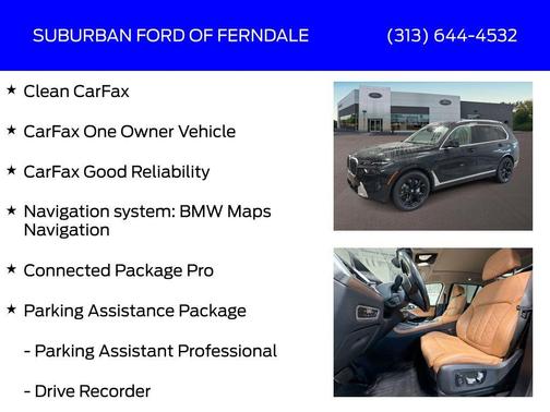 Black Sapphire Metallic 2023 BMW X7 xDrive40i