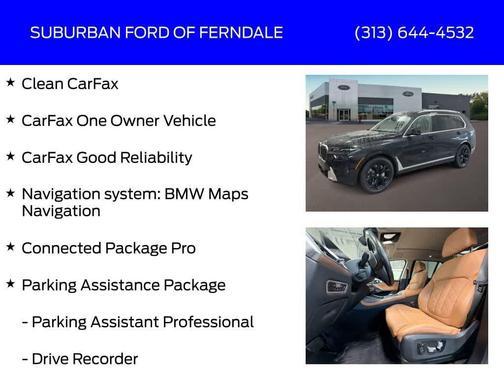 Black Sapphire Metallic 2023 BMW X7 xDrive40i