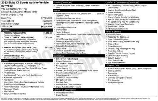 2023 BMW X7 xDrive40i