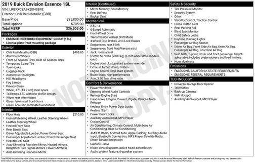 2019 Buick Envision Essence