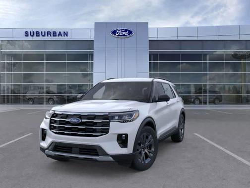 Space White Metallic 2026 Ford Explorer Active