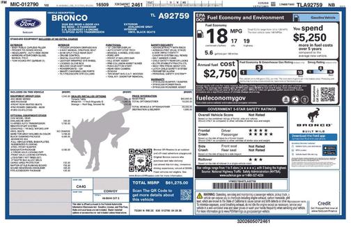 Avalanche Gray 2026 Ford Bronco Big Bend
