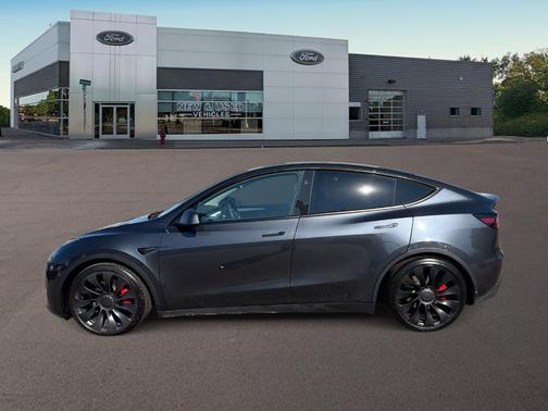 Gray 2024 Tesla Model Y Performance