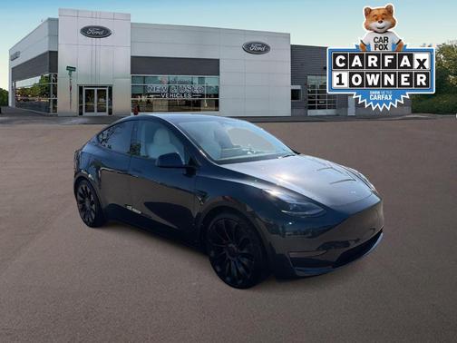 Gray 2024 Tesla Model Y Performance