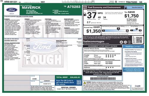 Space White Metallic 2026 Ford Maverick XLT