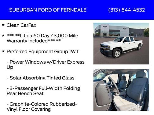 Summit White 2018 Chevrolet Silverado 1500 WT