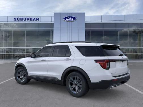 Space White Metallic 2026 Ford Explorer Active