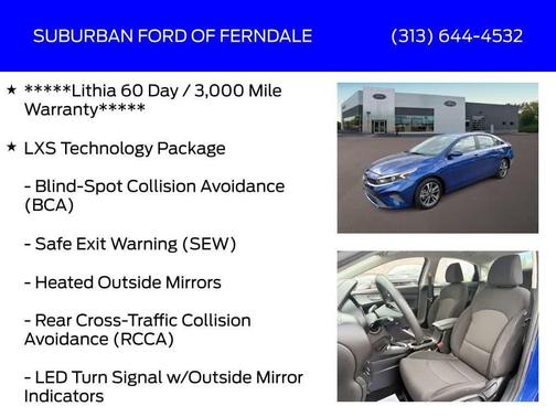 Deep Sea Blue 2023 Kia Forte LXS