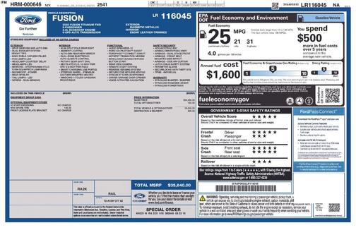2020 Ford Fusion Titanium