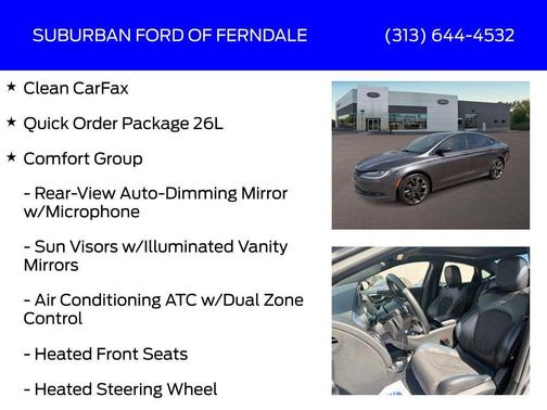 Granite Crystal Clearcoat Metallic 2016 Chrysler 200 S