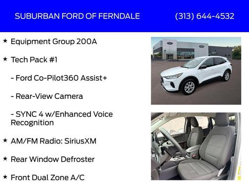 Oxford White 2023 Ford Escape Active