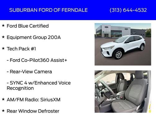 Oxford White 2023 Ford Escape Active