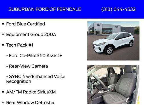 Oxford White 2023 Ford Escape Active