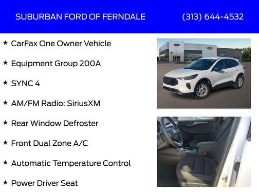 White Metallic 2023 Ford Escape Active