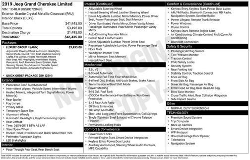 2019 Jeep Grand Cherokee Limited