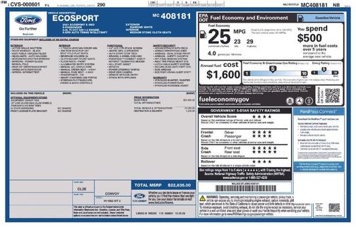 2021 Ford EcoSport S