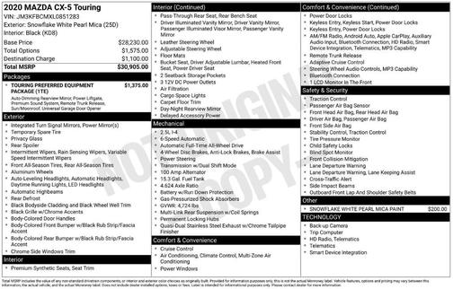 2020 Mazda CX-5 Touring