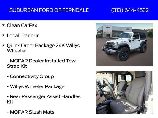 Bright White Clearcoat 2015 Jeep Wrangler Sport