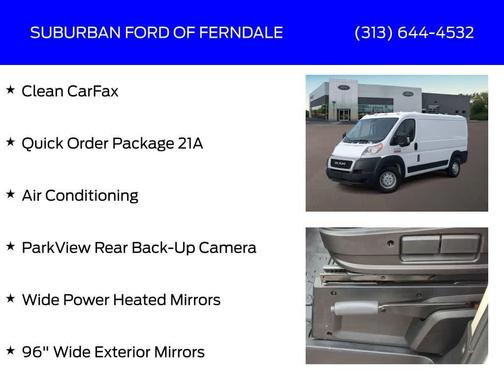 2021 RAM ProMaster 1500 Low Roof