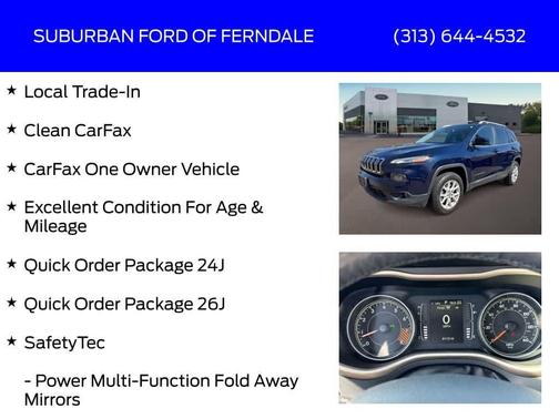 True Blue Pearlcoat 2015 Jeep Cherokee Latitude