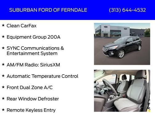 Shadow Black 2017 Ford Escape SE