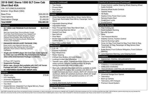 2018 GMC Sierra 1500 SLT