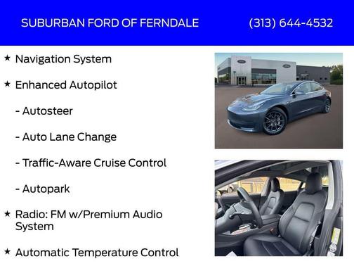 Silver Metallic 2018 Tesla Model 3 Long Range