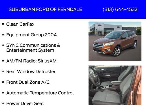 Canyon Ridge Metallic 2017 Ford Escape SE