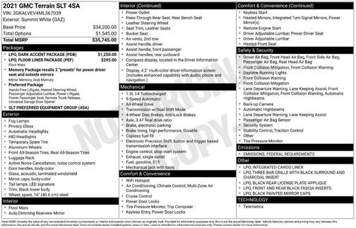 2021 GMC Terrain SLT