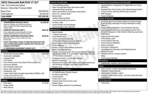 2022 Chevrolet Bolt EUV LT