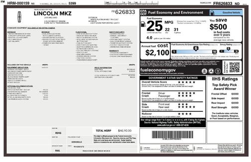 2015 Lincoln MKZ Base