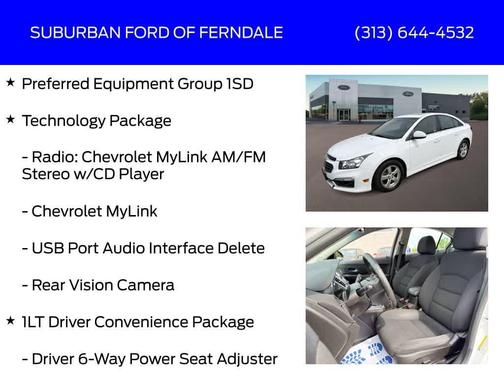 Summit White 2016 Chevrolet Cruze Limited 1LT