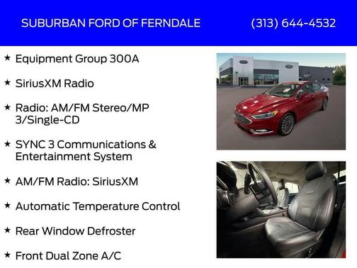 Ruby Red Metallic Tinted Clearcoat 2017 Ford Fusion Titanium