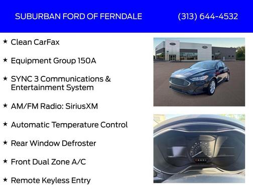 Agate Black Metallic 2020 Ford Fusion SE