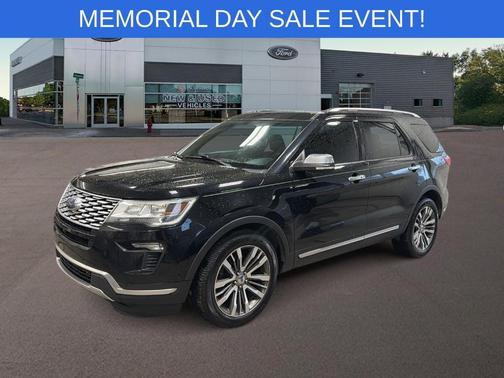 Shadow Black 2018 Ford Explorer Platinum
