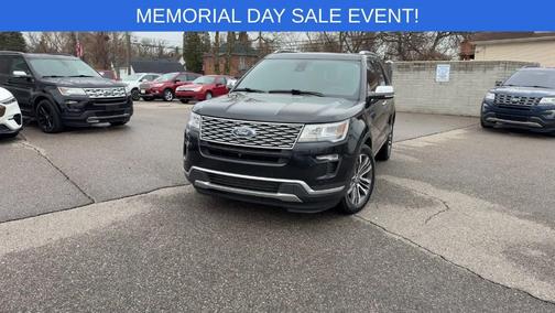 Shadow Black 2018 Ford Explorer Platinum