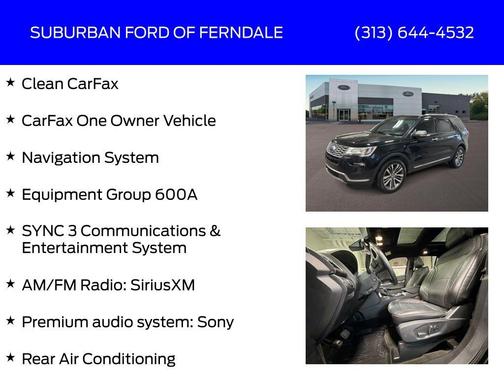 Shadow Black 2018 Ford Explorer Platinum