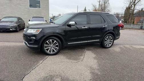 Shadow Black 2018 Ford Explorer Platinum