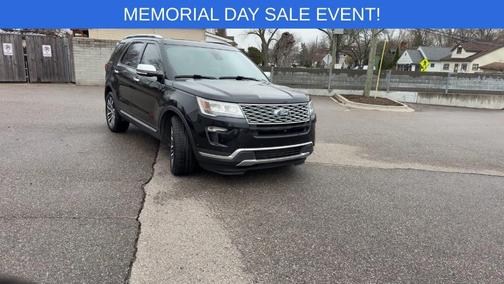 Shadow Black 2018 Ford Explorer Platinum