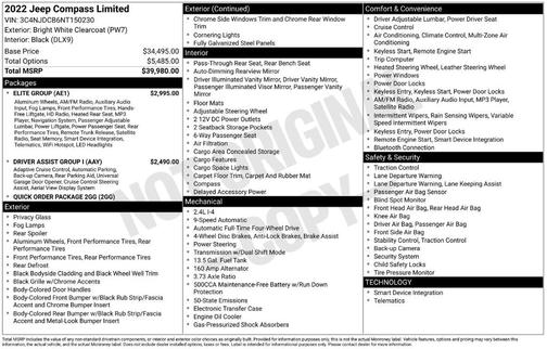 2022 Jeep Compass Limited