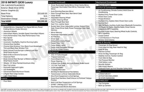 2018 INFINITI QX30 Luxury