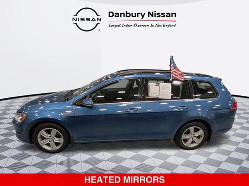 Silk Blue Metallic 2015 Volkswagen Golf SportWagen TDI S 4-Door