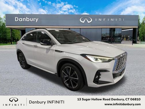 Radiant White 2023 INFINITI QX55 LUXE