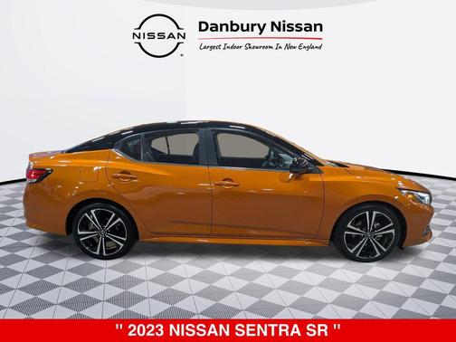Monarch Orange Metallic/Super Black 2023 Nissan Sentra SR
