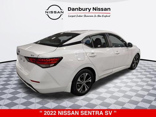 Aspen White TriCoat Pearl 2022 Nissan Sentra SV