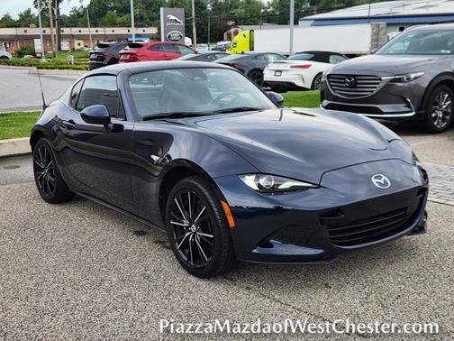 Deep Crystal Blue Mica 2025 Mazda MX-5 Miata RF Grand Touring